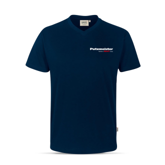 V-Neck T-Shirt in Tinte M